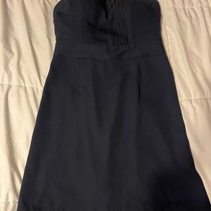 Banana Republic dark navy strapless cocktail dress size 6